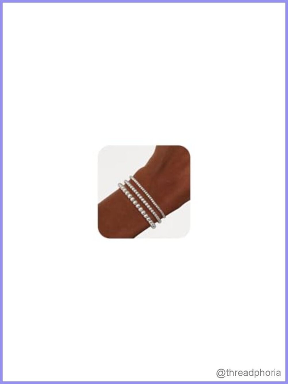 Gold Plated Stretch Bracelet Stack Set for Women 5 Piece Beaded Ball Jewelry
